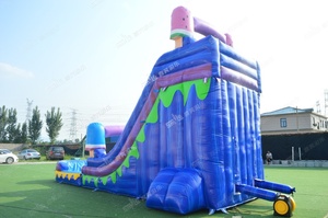 Château plein d'entrain gonflable d'événements de fête de crème glacée pompe de <span class=keywords><strong>gonfleur</strong></span> de la CE parc d'attractions de <span class=keywords><strong>maison</strong></span> de rebond EN14960 glissière d'eau gonflable - Product Image 6