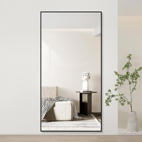 Miroir rectangulaire haute définition antirouille et résistant à la corrosion pleine longueur pour la maison et l'hôtel