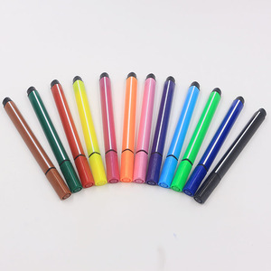NOVISON Juego de Marcadores de Acuarela Triangulares de 12 Colores, Lavables y Reutilizables, de Plástico con Punta de Fieltro - Product Image 6