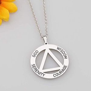MECYLIFE प्रेरणादायक साहस शांति हार वसूली गहने हार ज्यामितीय स्टेनलेस स्टील त्रिकोण हार - Product Image 4