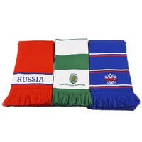 Kunden spezifisch gewebter Jacquard gestrickt halb Brasilien und halb Argentinien Souvenir Sport Fußball mannschaft Football Club Fans Schal