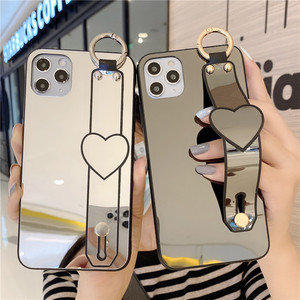 Funda <span class=keywords><strong>de</strong></span> <span class=keywords><strong>maquillaje</strong></span> con purpurina para iphone 7 + XR XS <span class=keywords><strong>Max</strong></span>, carcasa <span class=keywords><strong>de</strong></span> plástico con espejo para Iphone 12 - Product Image 2
