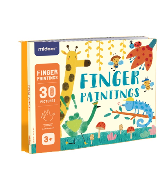 CT7043 mideer Детские граффити Набор для рисования акварелью нетоксичные моющиеся обучающие игрушки для рисования пальцами художественная книга