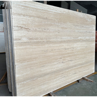 Dalles de travertin blanc beige Wabi-sabi JZ Stone - Surface polie/lustrée durable pour comptoirs de cuisine, murs extérieurs, villas