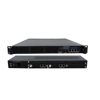 Plateforme de tête de réseau modulaire 1RU à 6 emplacements, modules d'encodage, de transcodage, de modulation et de décryptage échangeables à chaud avec double alimentation pour CATV/IPTV