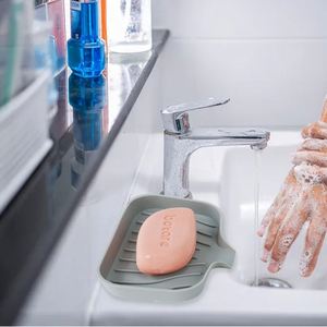 Top Seller Reusable Flexible Silicone <b>Soap</b> Rack Quick Drying Design Anti-Slip <b>Soap</b> <b>Holder</b> - Product Image 4