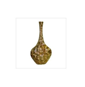 Antique Luxury Flower <b>Vase</b> Metal Wedding Brass Plated Finishing Home Decor Metal Flower <b>Vase</b> - Product Image 4