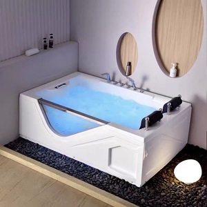 Nouveau Acrylique Intérieur Luxe Jacuzzier Whirlpool Autoportant Surf Massage Spa Baignoire Usine Nouvelle Blanc Salle De Bains Moderne Avec TV - Product Image 2