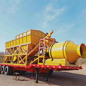 Werkseitige tragbare automatische Misch station Kunden spezifische mobile Beton mischa nlage SPS-Steuerungs system Elektrische Energie - Product Image 5