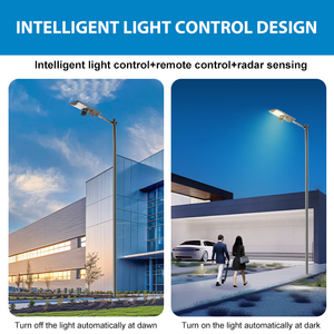 Coveda bán buôn an ninh thông minh điều khiển đường đèn 300W 500W LED năng lượng mặt trời ánh sáng đường phố với ngoài trời cctv camera - Product Image 4