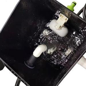 27L sistem hidroponik budaya air dalam, perlengkapan taman, peralatan irigasi tetes plastik PP hitam Modern 12-Bucket RDWC - Product Image 5