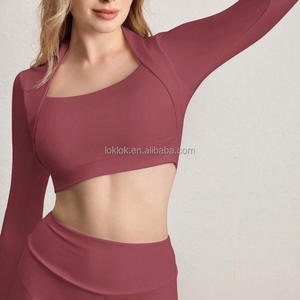 Long Sleeve Yoga Active plus Size Yoga Set Quick Dry Custom Logo Active wear <b>Tight</b> Sports Suit Workout Clothing Gym Fitness - Product Image 1