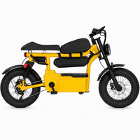 Vélo électrique urbain tendance pour les trajets quotidiens avec moteur à moyeu arrière, batterie au lithium, cadre de 16 pouces, sac rétro, moto électrique pour adultes