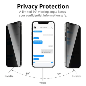 9H 2.5D 0.33Mm Tempered Glass Bảo Vệ Phim Chống Gián Điệp Riêng Tư Bảo Vệ Màn Hình Cho Iphone 17 Điện Thoại Di Động - Product Image 2