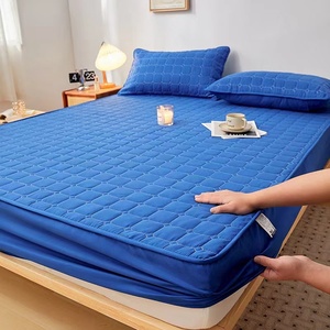 Jacquard Mattress Protector/Cover Navy Blue PVC Bag Anti-Dust Mite Waterproof Anti-Pull Home Skin-Care 20&quot; Mattress Cover - Product Image 5
