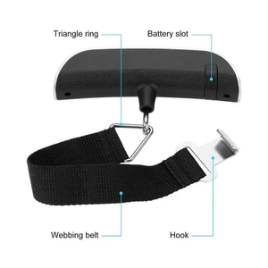 Báscula Digital Portátil Electrónica para Equipaje de Mano de 50 kg/110 lb con Pantalla LCD, Balanza para Maletas, Herramienta para Pesar el Peso del Equipaje de Viaje - Product Image 2
