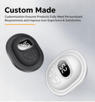 Contrôleur de chauffage à double bouton avec affichage numérique, 3 niveaux de température, 6 modes de massage par vibration pour ceinture chauffante, OEM ODM CE RoHS