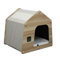 Nouveau design moderne d'intérieur grand chat en bois maison pliable pour salon