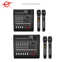 Petit mélangeur de son audio mélangeur 4 canaux console de mixage professionnelle effet dsp USB BT