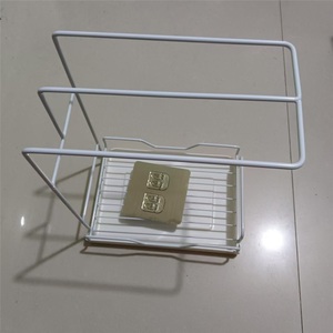 Porte-serviettes de cuisine moderne à double niveau en acier inoxydable, support de comptoir autoportant, design étanche pour salle de bain et usage domestique - Product Image 2