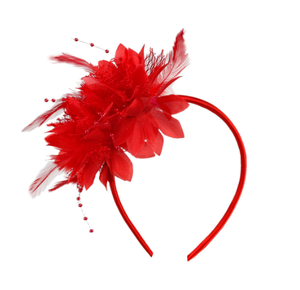 热销优雅网眼迷人羽毛头饰多功能女式派对装饰户外迷人人物风格 - Product Image 4