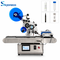 Machine d'étiquetage automatique électrique à prix avantageux avec PLC pour l'emballage silencieux de flacons, ampoules et bouteilles pulvérisatrices