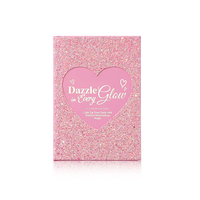 Palette de maquillage pour le visage 8 en 1, kit de maquillage tout-en-un de style livre, fard à paupières, blush, illuminateur, contour, rouge à lèvres, mascara pour le visage entier