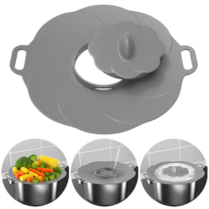 Wellfine Anti-déversement couvercle bouchon casserole pièces d'ustensiles de cuisine couvercle de casserole en silicone - Product Image 1