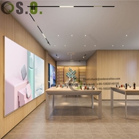 Boutique de téléphonie mobile insert mural vitrine flottant Apple store accessoires coque de téléphone présentoirs