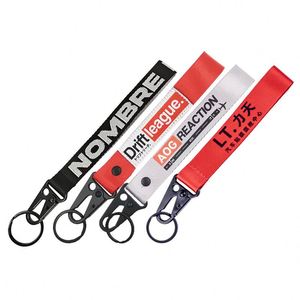 Olecranon Keychain Polyester Woven <b>Ribbon</b> Multifunctional Motorcycle Motorcycle Keychain logo Printing Factory Customization - Product Image 3