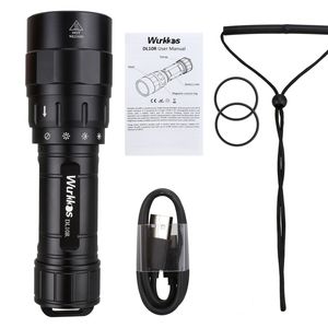 Wurkkos <span class=keywords><strong>4500</strong></span> люмен USB-C перезаряжаемый свет погружения XHP70.2 светодиодный IPX8 водонепроницаемый фонарик с магнитным поворотным переключателем - Product Image 1