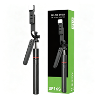 Trépied perche à selfie Xingkelang R17 avec lumière d'appoint LED pour télécommande 5.0, pince de 65-99 mm, idéal pour Vlog, diffusion en direct et selfies de groupe