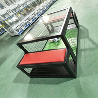 Table de jeu de football sous table 2 places couleur personnalisée, machine de divertissement sportif d'intérieur avec garantie de 12 mois