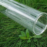 Plastique personnalisé de grand diamètre PMMA en plastique transparent Tube acrylique de tuyau en polycarbonate