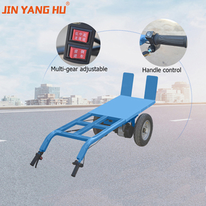 JIN YANG HU Electric Hand <span class=keywords><strong>Sack</strong></span> Truck Trolley Electric Flatbed Trolley para almacén carretilla eléctrica - Product Image 3