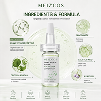 Sérum Ampoule Visage Anti-Âge et Équilibrant à Base de Peptides de Venin de Serpent 10ml, Soin Doux pour la Peau, Ciblé OEM/ODM