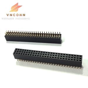 Fournisseur vietnamien de connecteur femelle à extrémité en U à une rangée de 2.54mm en-tête de pied de mille-pattes pour connecteurs flexibles plats pour FFC et FPC - Product Image 6