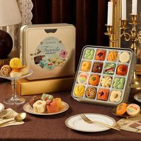Boîte en étain personnalisée pour boulangerie, emballage alimentaire, conteneur en fer blanc pour biscuits, gâteaux et pâtisseries avec impression de logo