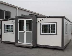 20Ft 40Ft Expandible Prefab Shipping Container House 5 Dormitorios Acero Ligero Plegable Prefabricado Home Villa Sandwich Panel para - Product Image 2