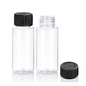 Botella Cilíndrica de Plástico PET Transparente con Tapa - Botella de Aceite Esencial para Aromaterapia de 50 ml al por Mayor - Product Image 1