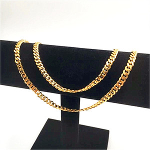 Mode Trendy Edelstahl Gold Miami Cuban Link Chain Halskette 3mm 6mm <span class=keywords><strong>22</strong></span> Zoll 18 Zoll Männer Frauen Mädchen Jungen - Product Image 5