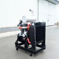 Ensemble moteur diesel 4BTAA3.9-C125 4BT 4BTA3.9 4BTAA3.9 125HP 2300RPM avec radiateur et silencieux pour excavatrice Cummins