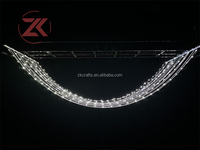 Bande lumineuse LED RGB ZKAI pour plafond, rideau lumineux, décoration suspendue, ornement de mariage, lumières de plafond