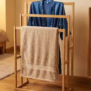 Bamboo floor-standing coat <b>rack</b> for bedroom, simple household <b>clothes</b> <b>rack</b>, balcony <b>clothes</b> drying <b>rack</b>, living room bamboo - Product Image 2
