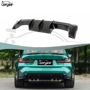 Diffuseur de pare-chocs arrière en fibre de carbone de style RS Kit de carrosserie d'échappement pour <span class=keywords><strong>BMW</strong></span> Série 3 G80 <span class=keywords><strong>M3</strong></span> 2021 2022 <span class=keywords><strong>2023</strong></span> 2024 Accessoire de réglage - Product Image 2