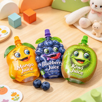 Sachets souples à bec verseur personnalisés CM Cute Design pour emballage alimentaire de jus et boissons liquides, vente en gros