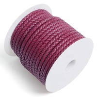 Bracelet de bijouterie fantaisie, accessoires, cuir de vachette rond de 5 mm de haute qualité, accepte la personnalisation, collier avec cordon tressé en cuir