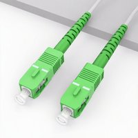 Câble de brassage fibre optique blindé OS2 SC APC monomode simplex 9/125µm 20m pour réseau Internet FTTH