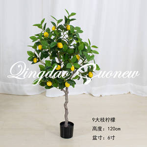 Planta Artificial de Limón con Múltiples Ramas con Frutas, Plantas Verdes de 60cm, 80cm, 100cm, 120cm, 150cm, cm, para Decoración - Product Image 4