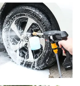 Taşınabilir pil güç akülü yıkama temizleyici makinesi el kablosuz taşınabilir yüksek basınçlı araba yıkama